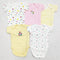 TBS - Pack of 5 Short Sleeve Bodysuits - Pink