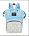 Flowers Waterproof Diaper Backpack