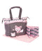 Fox Tote Diaper Bag - Gray & Pink
